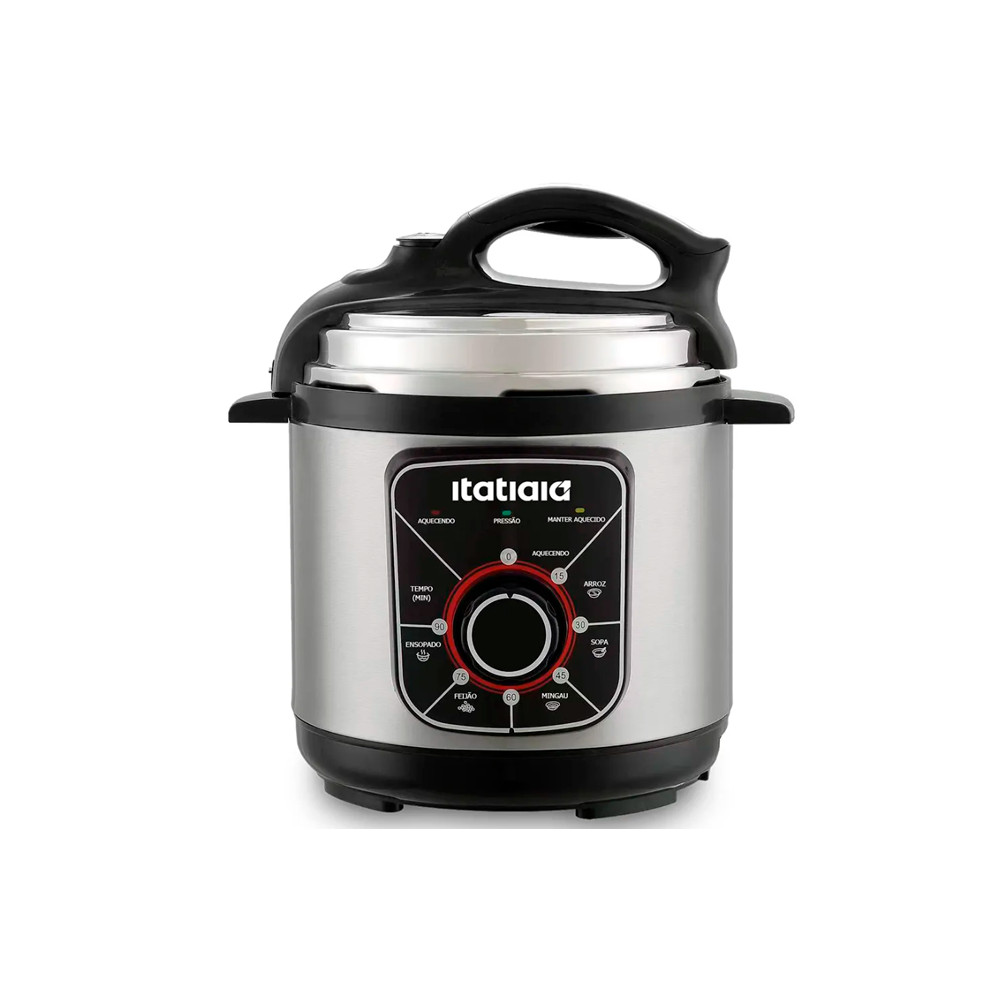 Panela de Pressão Elétrica Itatiaia Essencial 3l 700w Inox Preto 220v em Oferta na Shopee