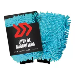Luva De Microfibra Para Lavagem Autoamerica Tentaculos Azul
