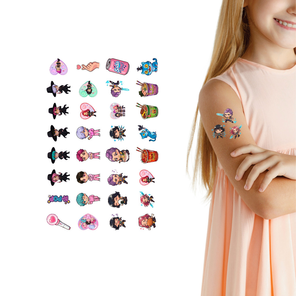 160 Tatuagem Temporária Infantil K-Guerreiras Kit Festa 32-081