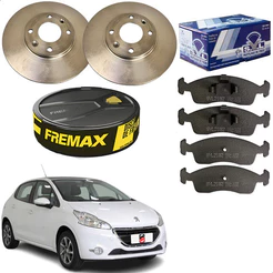 Discos E Pastilhas Peugeot 208 2013 2014 2015 2016 2017 18..