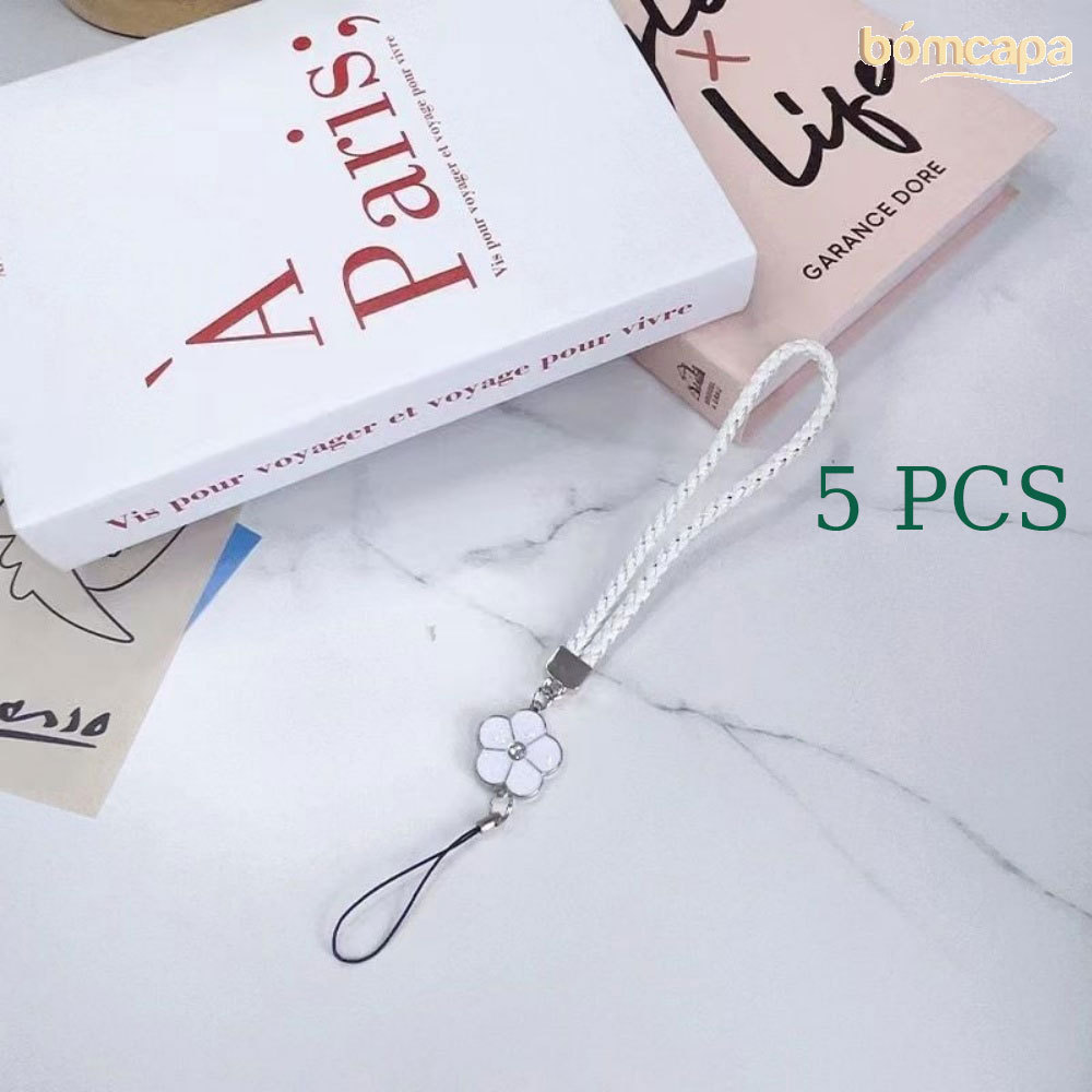 5PCS High Qualidade Cordão De Pulso Floral Feito À Mão Com USB E Chaveiro-Estilo Anti-Queda Small-Flowered Lanyard GS005