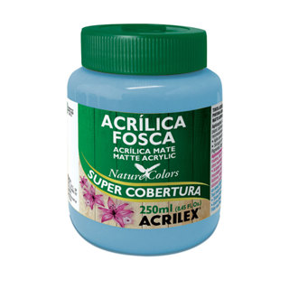 Tinta acrílica fosca Azul Celeste 250ml 503 Acrilex em Oferta na Shopee