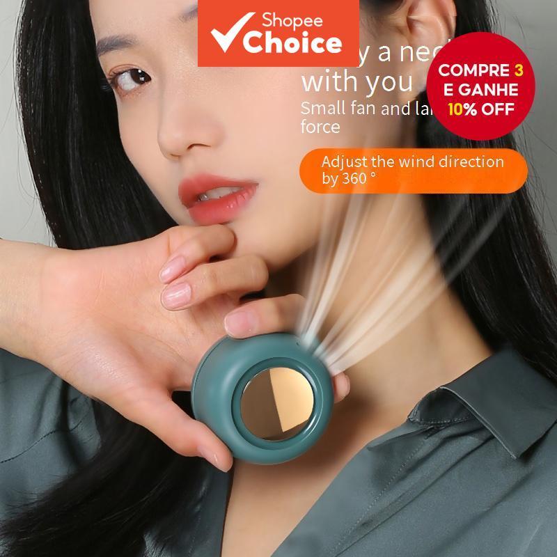  Ventilador portátil sem hélice clip-on: resfriamento silencioso para cintura, camisa, perfeito para carrinho, mesa e