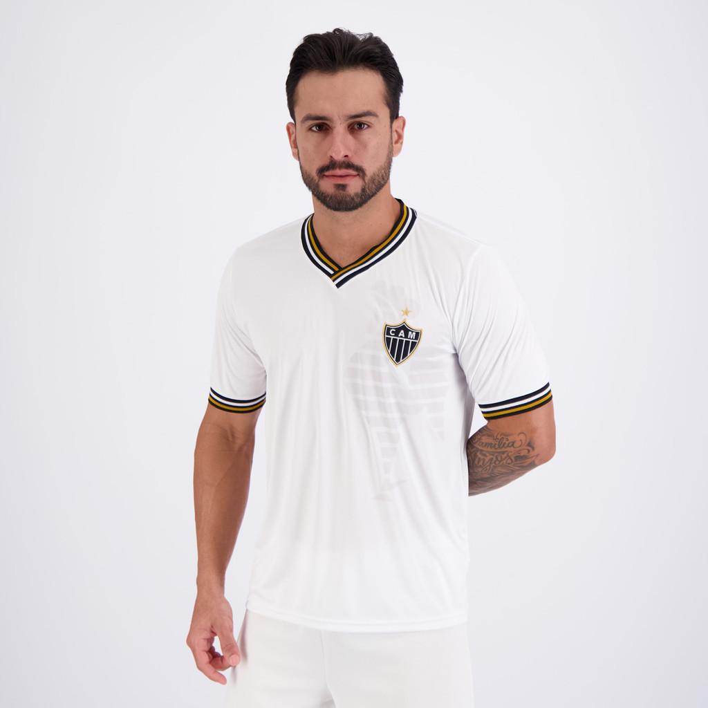 Camisa Atlético Mineiro Galo Branca — imagem 2 de 2