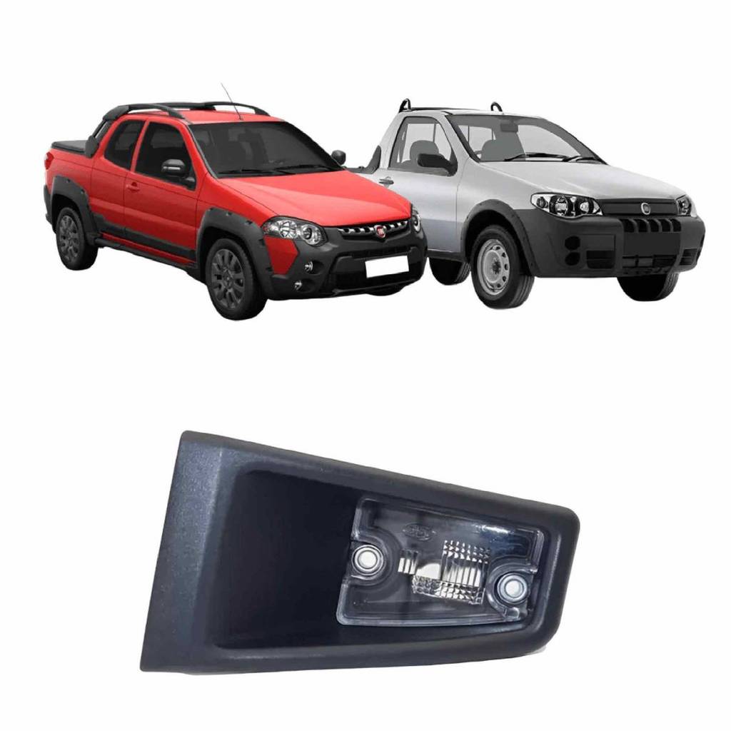 Luz De Placa Strada 2004 Ate 2019 Sem Soquete Lado Direito