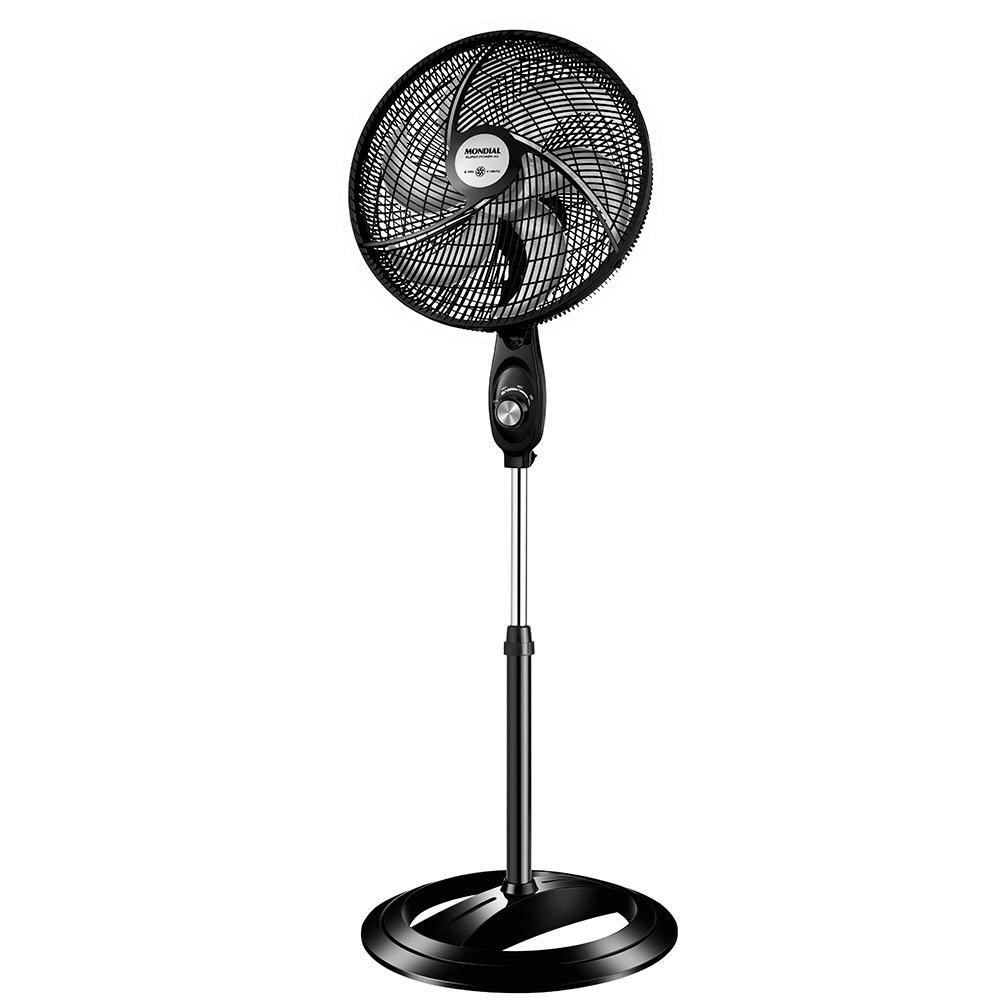 Ventilador Coluna 40cm Super Power Mondial Preto e Prata 140W VSP-40C-B
