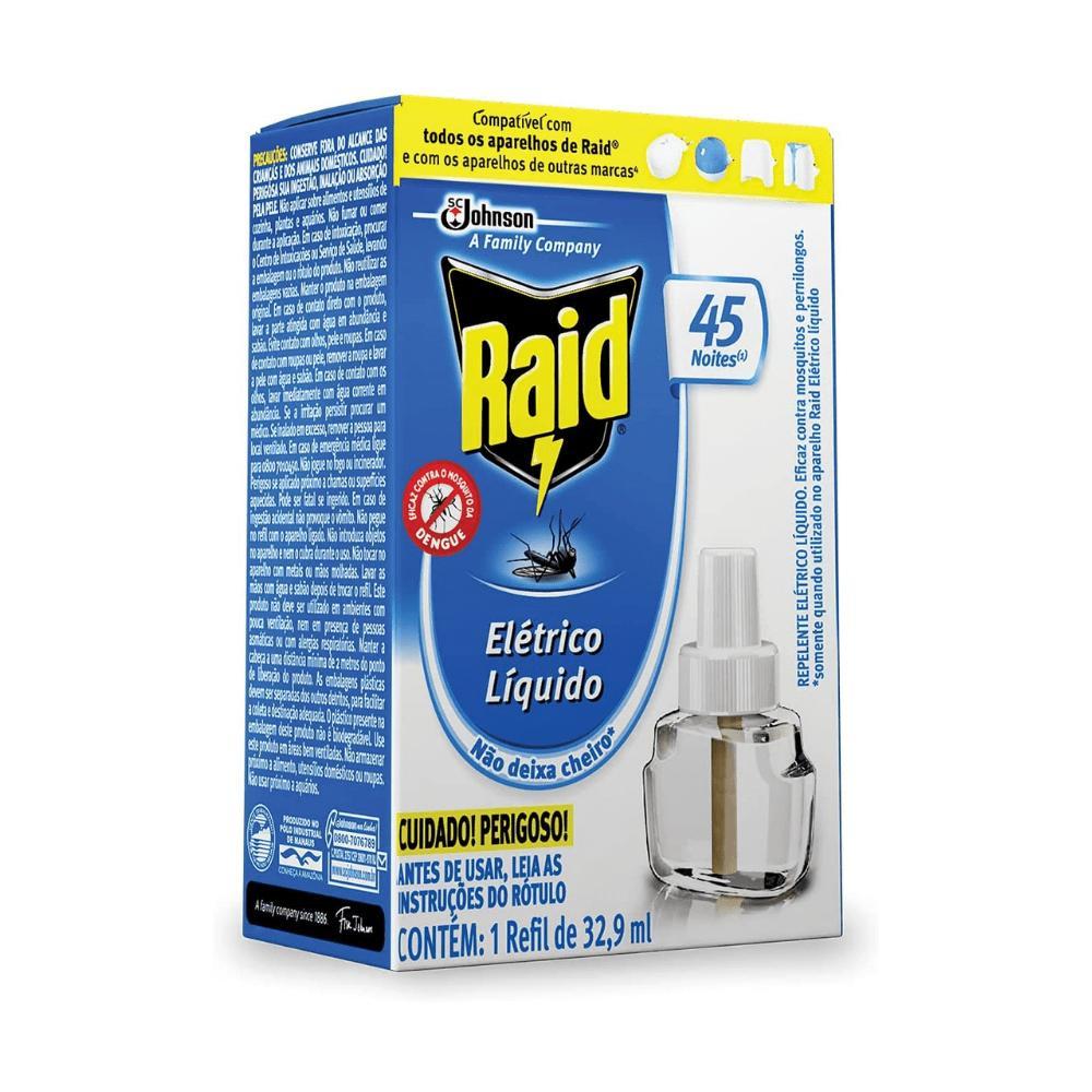 Refil Repelente Elétrico Raid 32,9ml – Proteção Contra Mosquitos em Oferta na Shopee