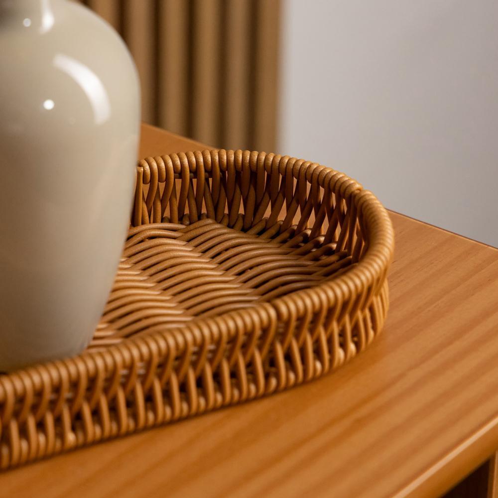 Cesta Oval 22cm x 11cm x 3cm Plástico Lyor em Oferta na Shopee