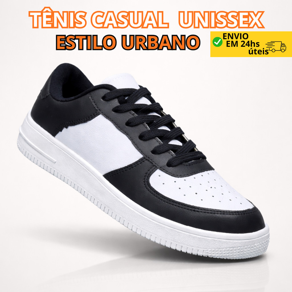 Tênis Unissex Casual Estilo Urbano Confortável Leve Do 34 ao 43 | ENVIO IMEDIATO