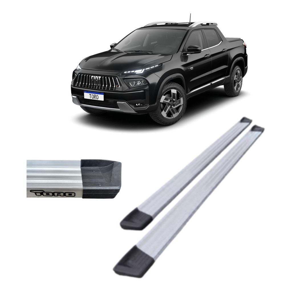 Estribo Fiat Toro Plataforma De Alumínio Prata