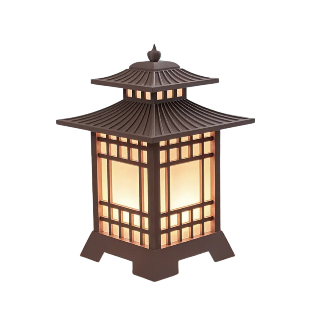 Imagem Luminária LED Japonesa Zen – Iluminação Decorativa Oriental para Ambientes