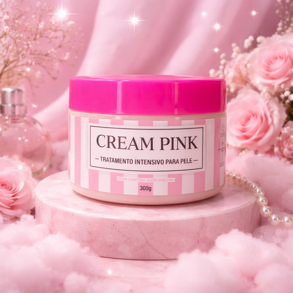 CREAM PINK Creme multifuncional anticelulite em Oferta na Shopee