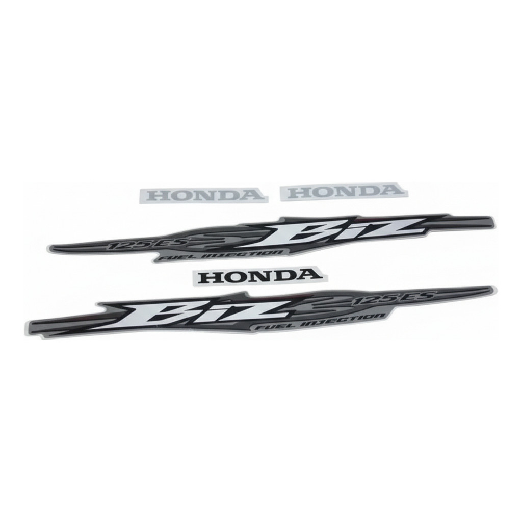 Jogo Kit Adesivo Honda Biz 125 Es 2009 Cinza