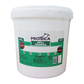 Krill Farinha Desidratada Balde 500g - Fonte Natural de Proteína e Carotenóides para Peixes e Corais em Oferta na Shopee