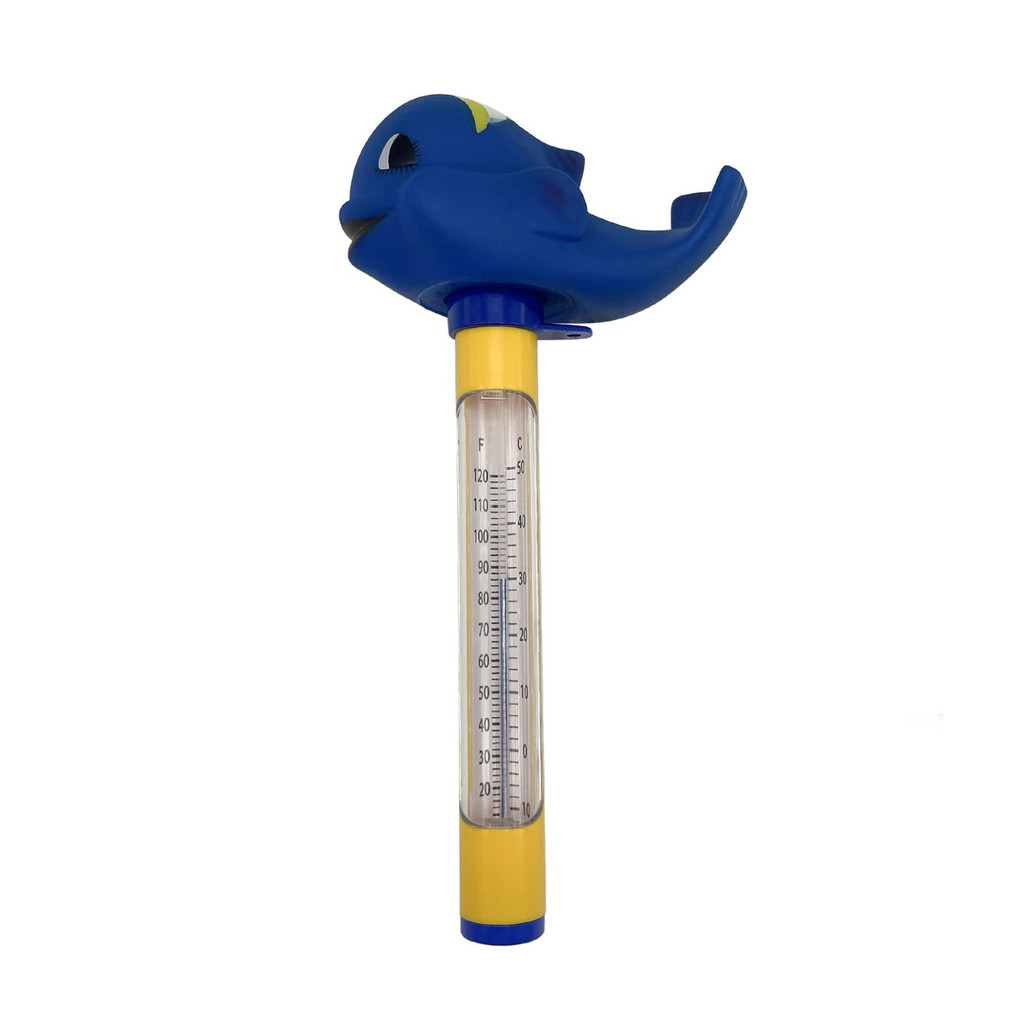 Termômetro Flutuante Para Piscina Modelo Baleia Azul