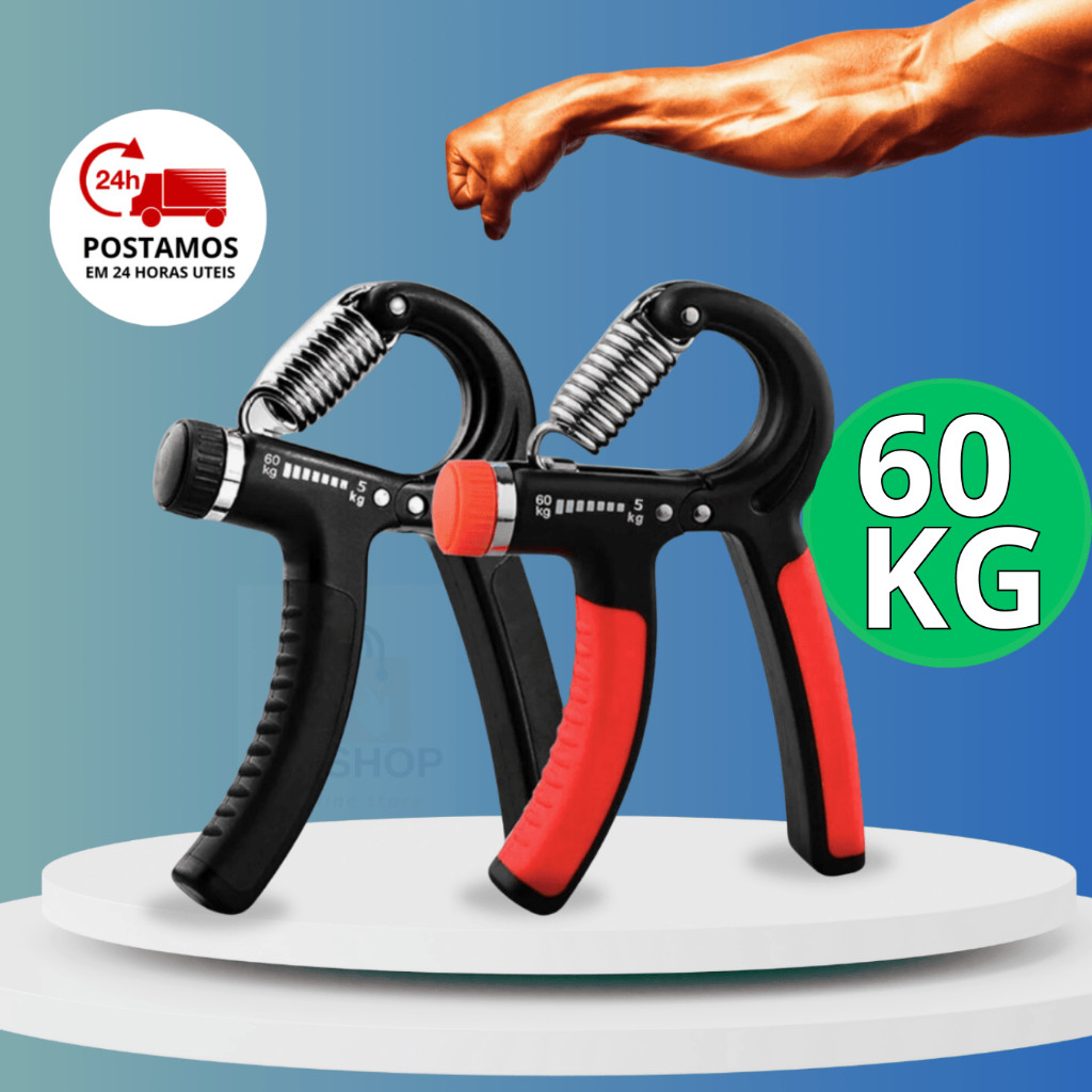Hand Grip Flexor De Punho Ajustável Exercício Para Mãos  Mola Treinar Antebraço 60kg