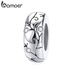 Bamoer Bead Classic Modelado Espaçadores De Silicone DIY Pulseira Colar Acessórios Para Presentes Femininos