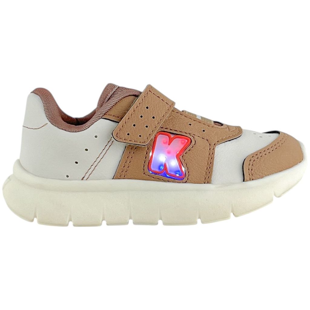 Tenis Masc Infantil Kidy Led Calc Facil Elastico Ortopedico