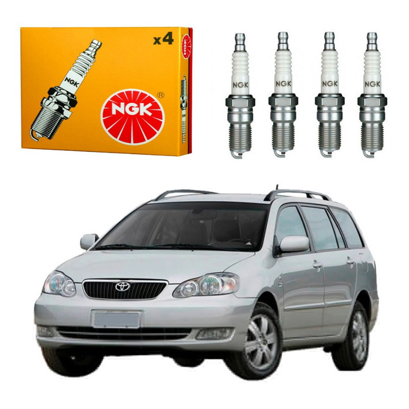 Jogo Velas Ngk Corolla Fielder 1.8 16v 2005 A 2008