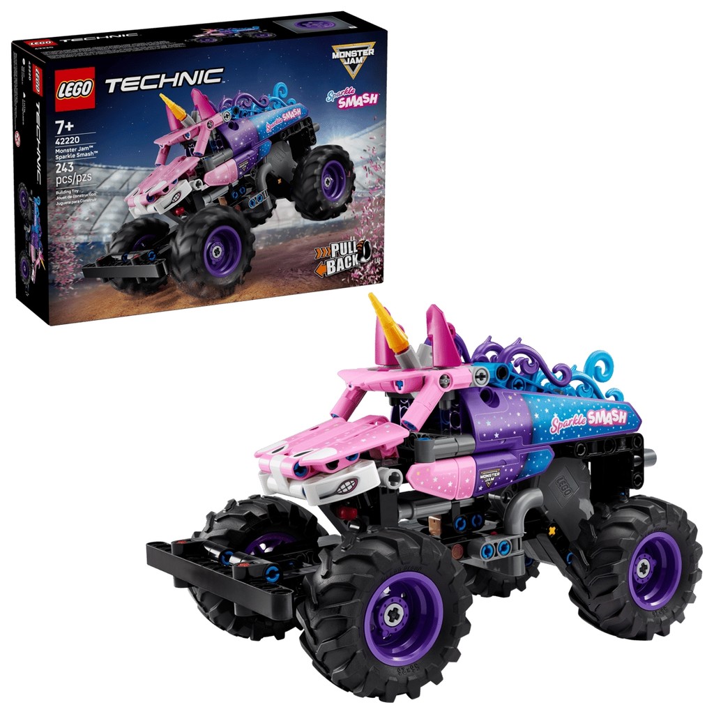 Brinquedo Lego Technic Carrinho Monster Jam Sparkle Smash 243 Peças