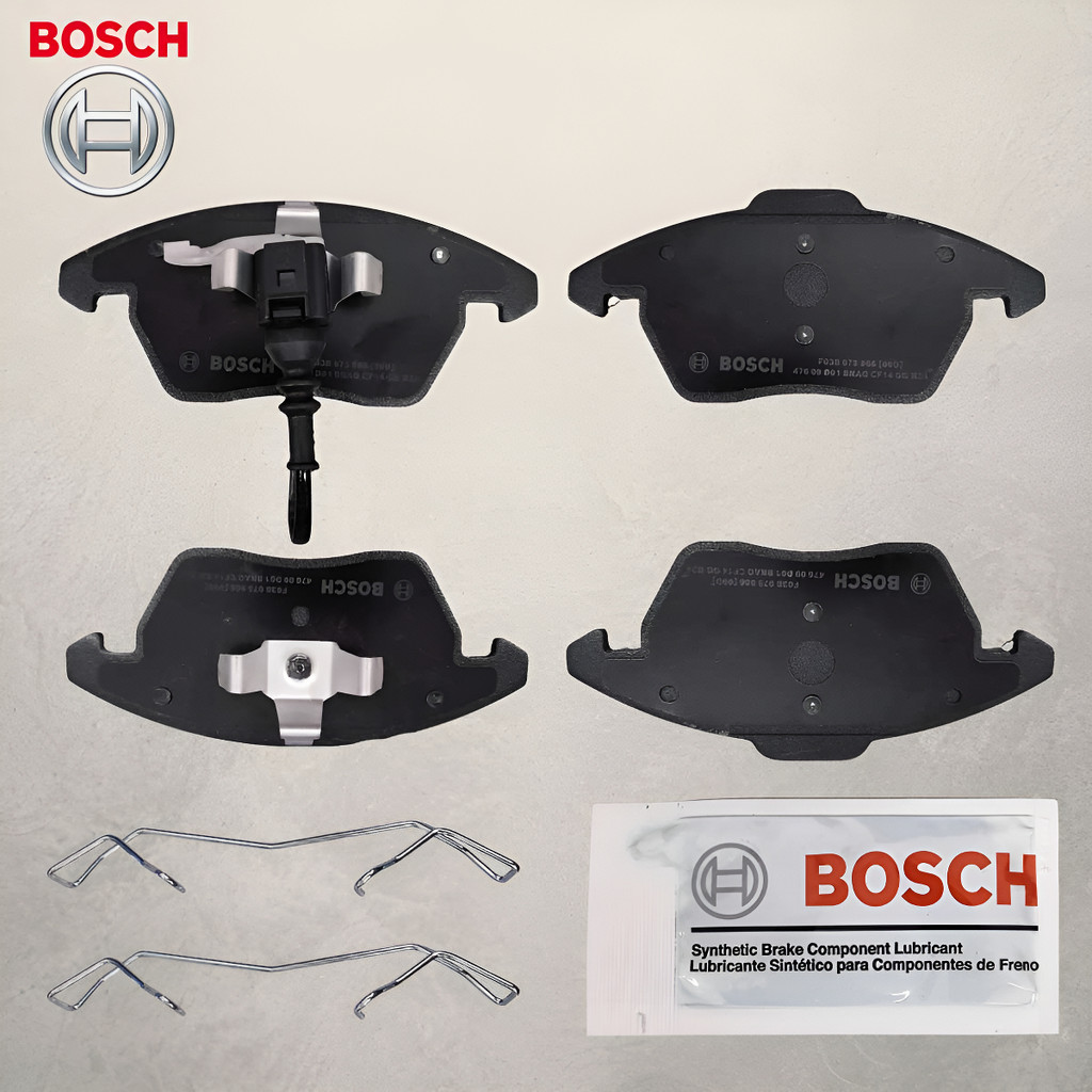 Jogo Pastilha Freio Dianteira Bosch Cerâmica A1 1.8 A3 2.0 GOLF JETTA PASSAT TIGUAN BEETLE 2.0 TSI