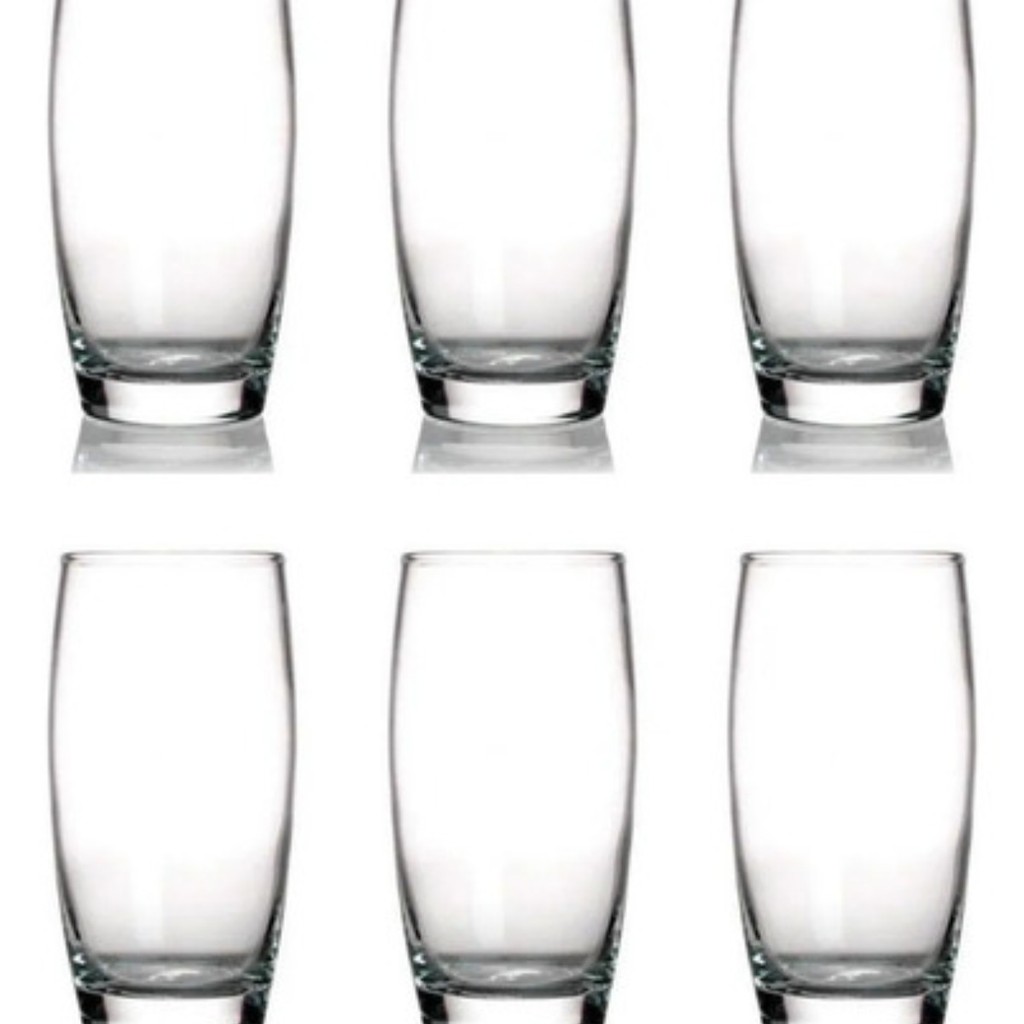 Jogo Kit Copo Vidro Oca 300ml C/6 Nadir - Agua Suco Drink Co Cor Transparente Transparente