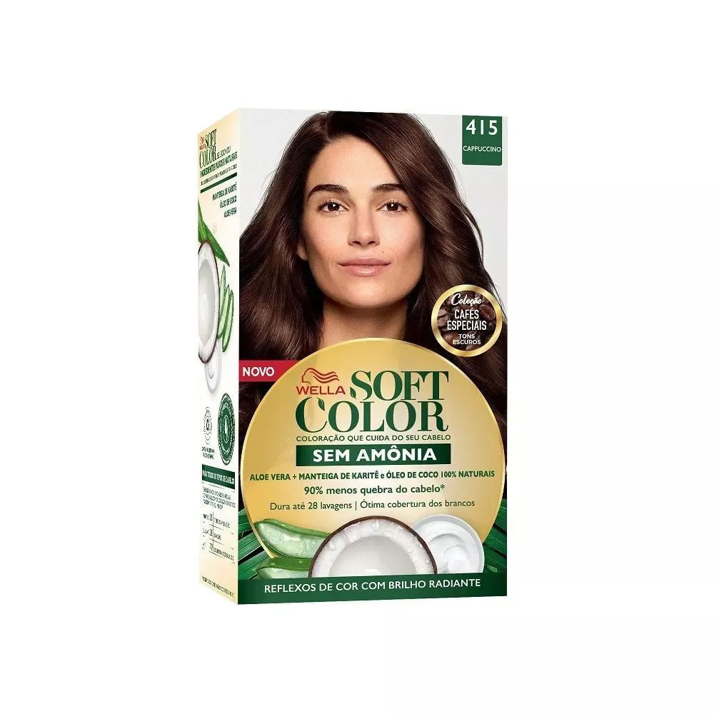 Tintura Soft Color 415 Cappuccino em Oferta na Shopee