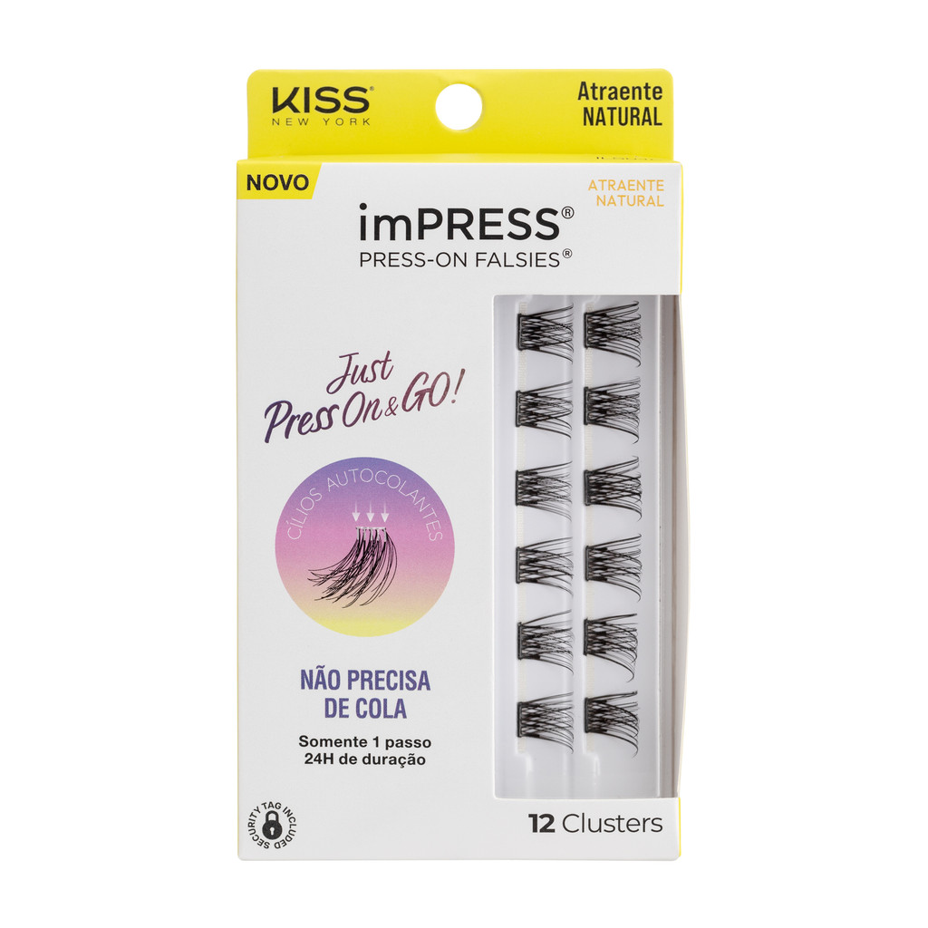 Cílios Postiços imPRESS Mini REFIL Atraente Natural - Kiss New York