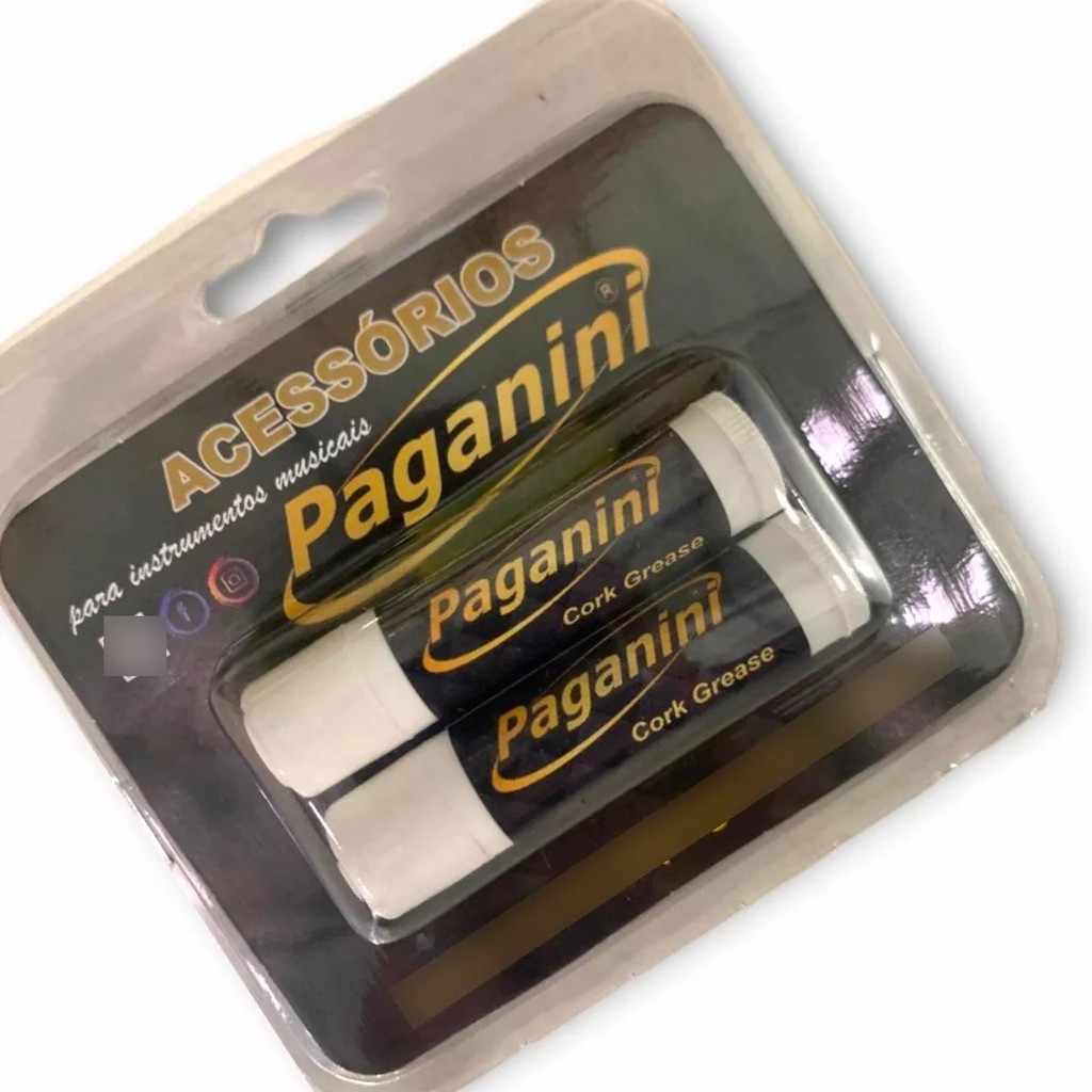 Cortiça Paganini Cork Grease Em Bastão Kit Com 2 Unid.