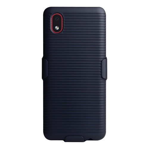 Capa Clip Belt P/ Galaxy A03 Core A032 Suporte Cinto E Mesa Preto Cinto