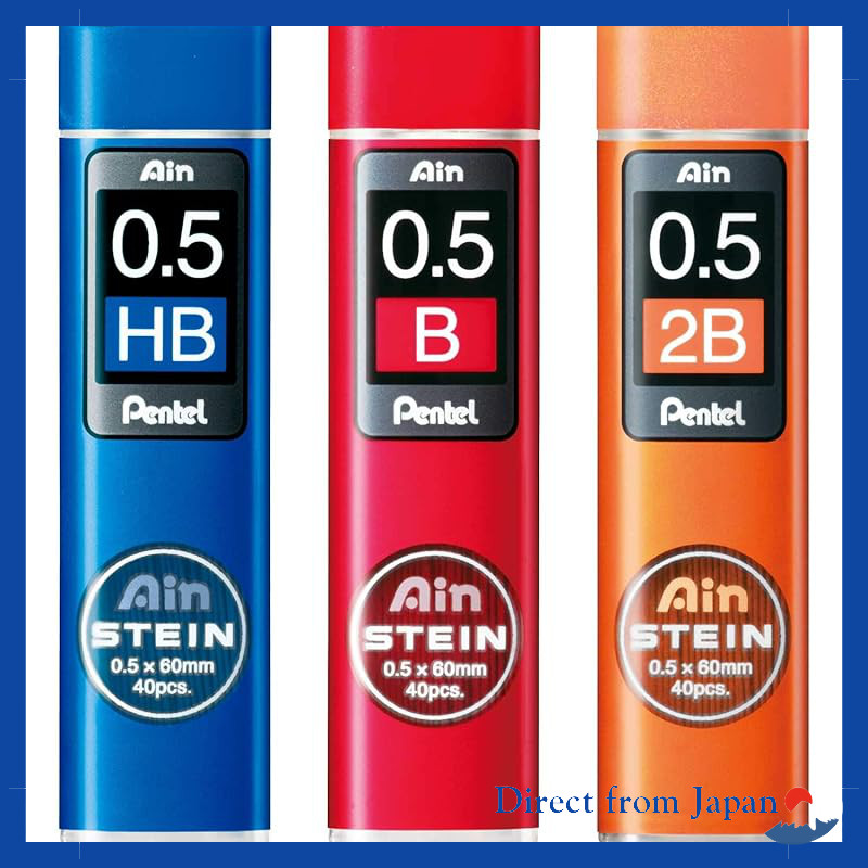 Cabos De Lápis Mecânicos Pentel Ain Stein 0.5 Mm-Conjunto Completo De 14 Pacotes
