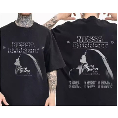 Camiseta Nessa Barrett Young Forever TourV Adulto/Infantil Lançamento Unissex Em Algodao