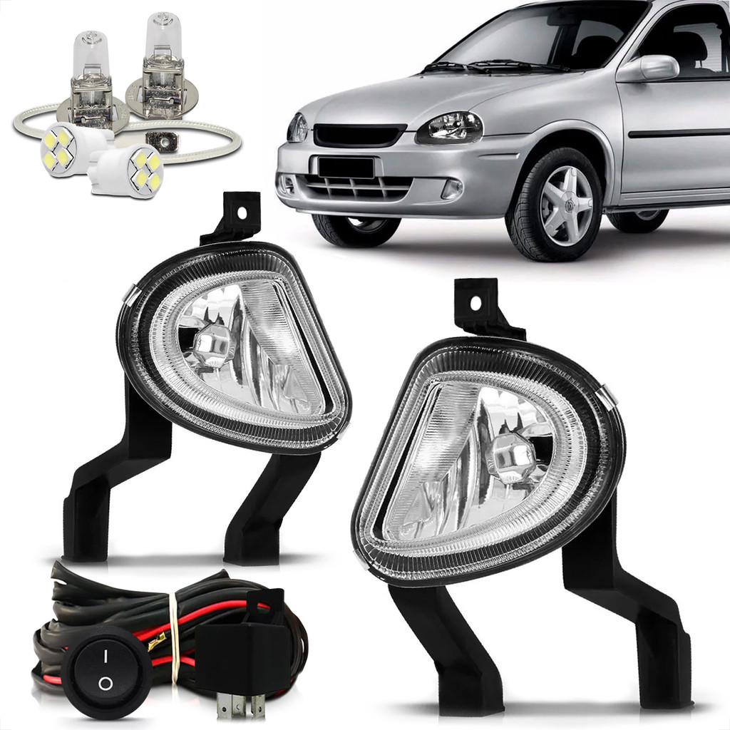 Kit Farol De Milha Corsa Classic 2003 2004 2005 06 07 08 09 10 em Oferta na Shopee