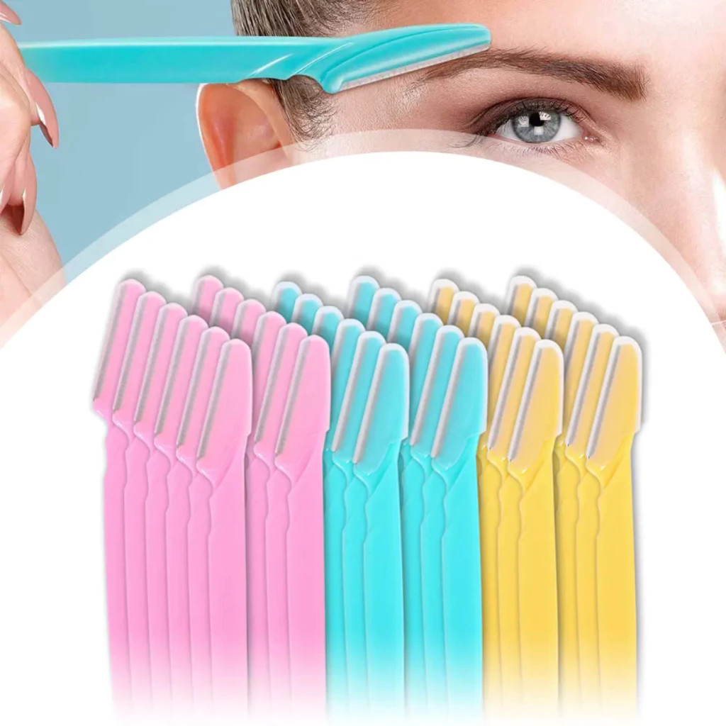 Kit 24 Lâmina Sobrancelha e Rosto Navalha Navalhete para Depilação Facial sobrancelhas buço e axila Navalha Depilação em Oferta na Shopee