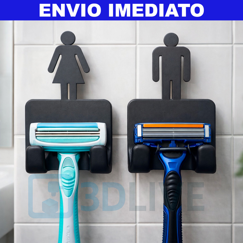 Suporte para Lâminas de Barbear Adesivo com Personagem em Oferta na Shopee