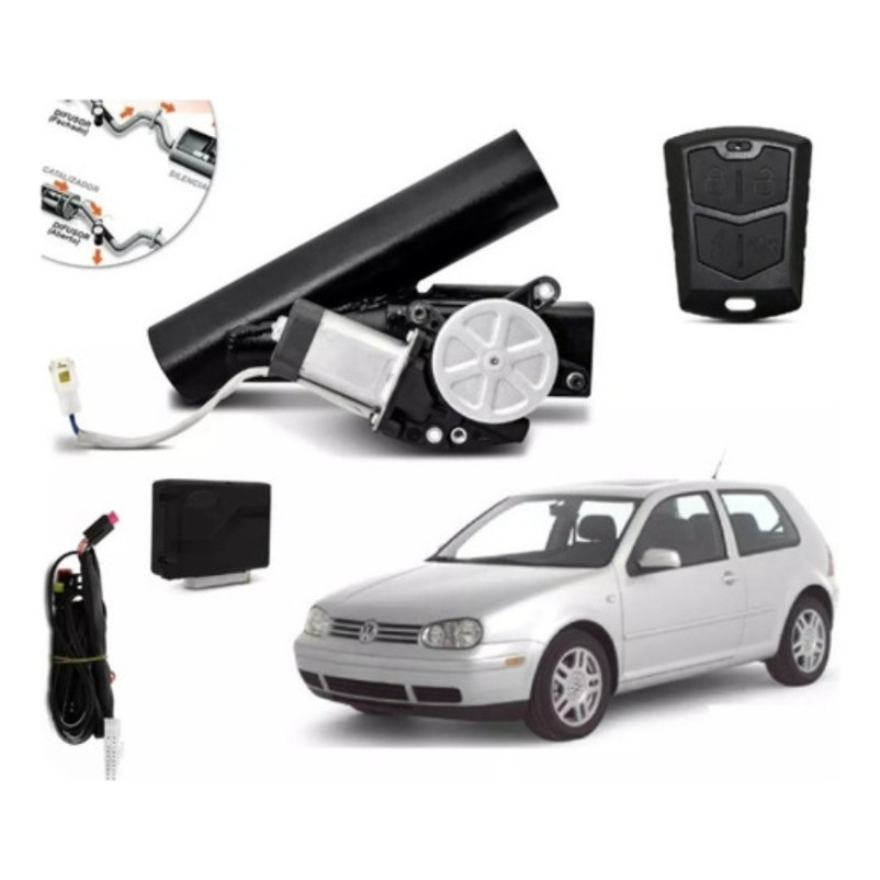 Difusor Escapamento Golf Sapão Ronco Esportivo Com Controle