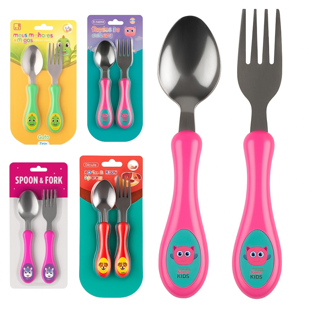 Talher Infantil Inox Utensílios Criança Introdução Alimentar Prato Infantil em Oferta na Shopee