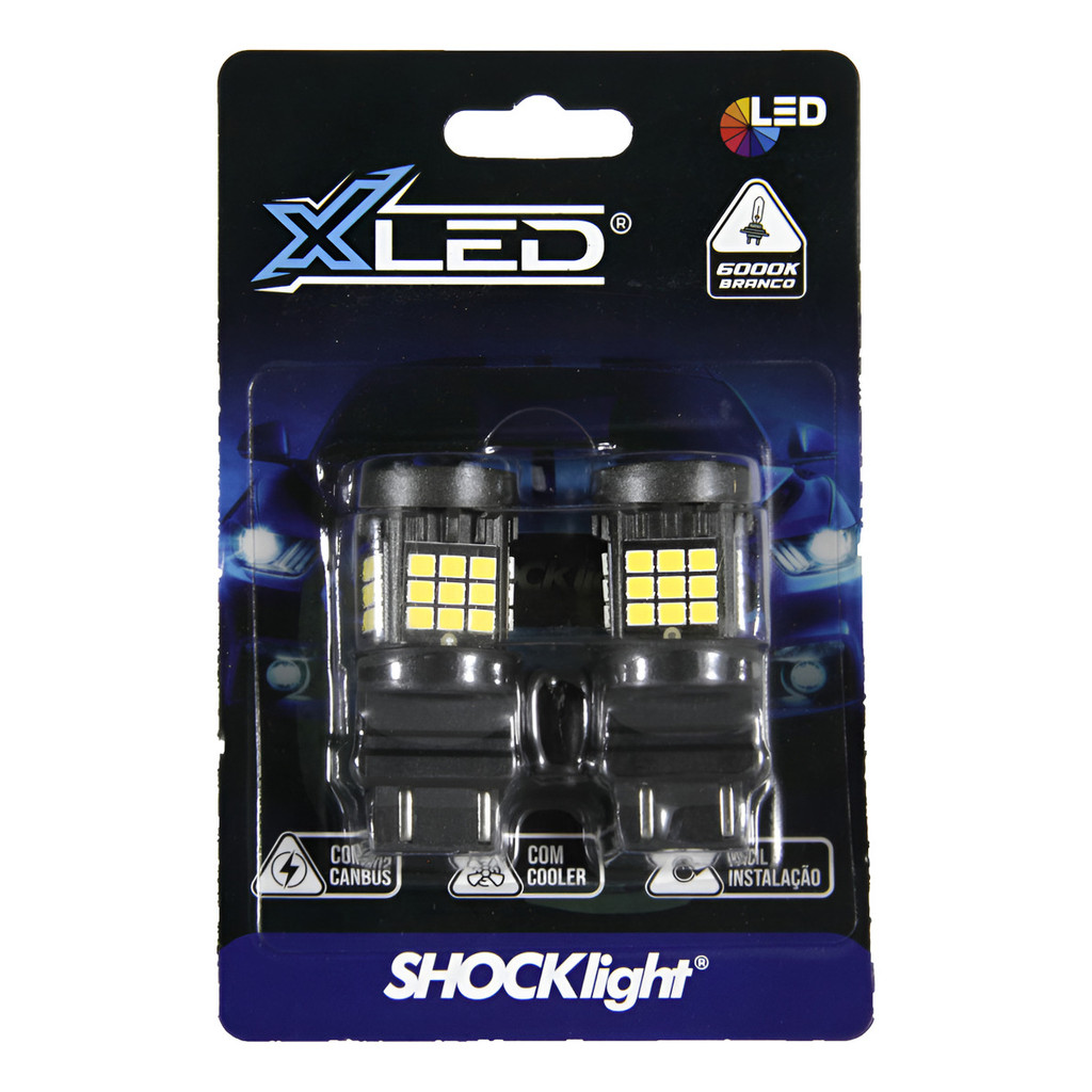 Par Xled 3157 Canbus 36 Leds 2835 2 Polos 12v Branco 3000 Lumens
