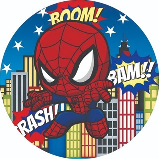 Capa de Painel Redondo Homem Aranha com Elástico Aniversário em Oferta na Shopee