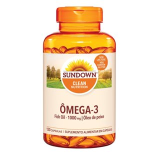 Sundown Ômega 3 1.000mg Suplemento Alimentar 120 Cápsulas em Oferta na Shopee