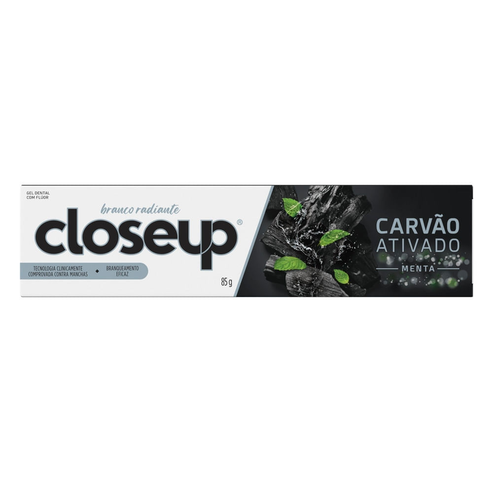 Creme Dental CLOSEUP Carvão Ativado 85g