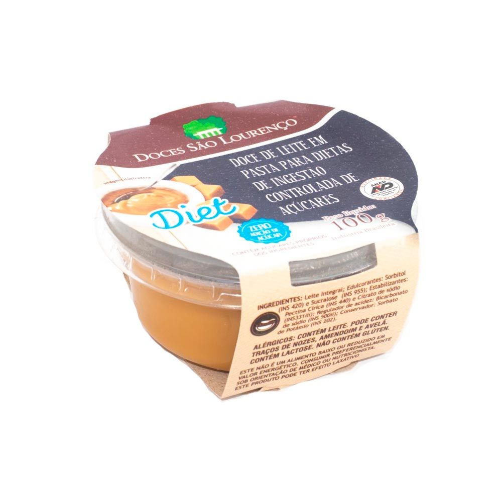 Doce de Leite Doces São Lourenço Zero Adição de Açúcares 100g em Oferta na Shopee