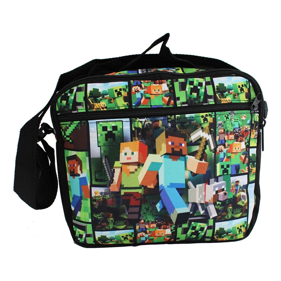 Kit Lancheira E Estojo Minecraft Meninos Térmico Escolar em Oferta na Shopee