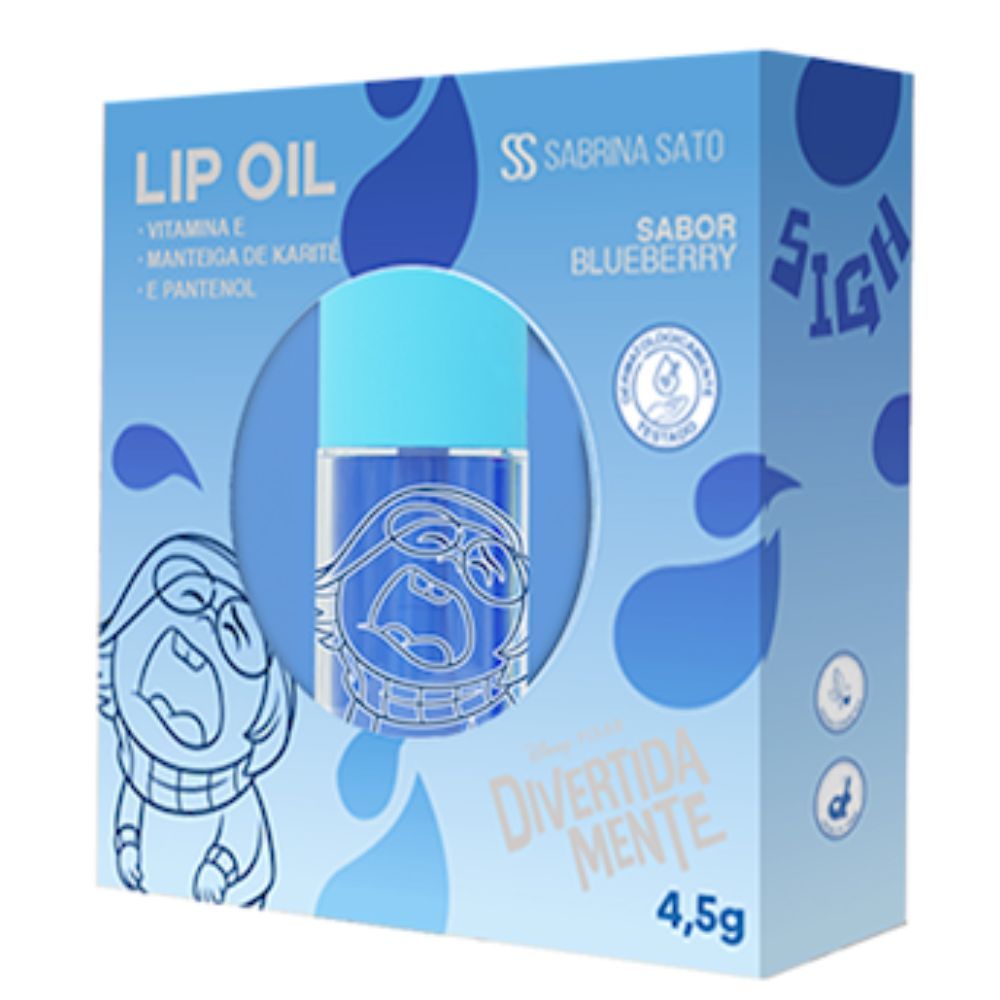 Lip Oil Creative House Divertidamente Tristeza Blueberry 4,5g em Oferta na Shopee