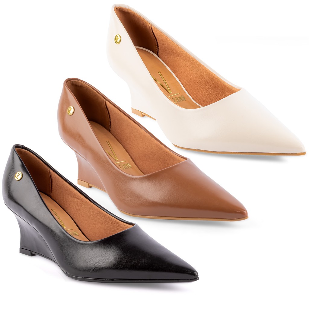 Scarpin Vizzano Feminino Sandália Salto Confortável 1483 em Oferta na Shopee