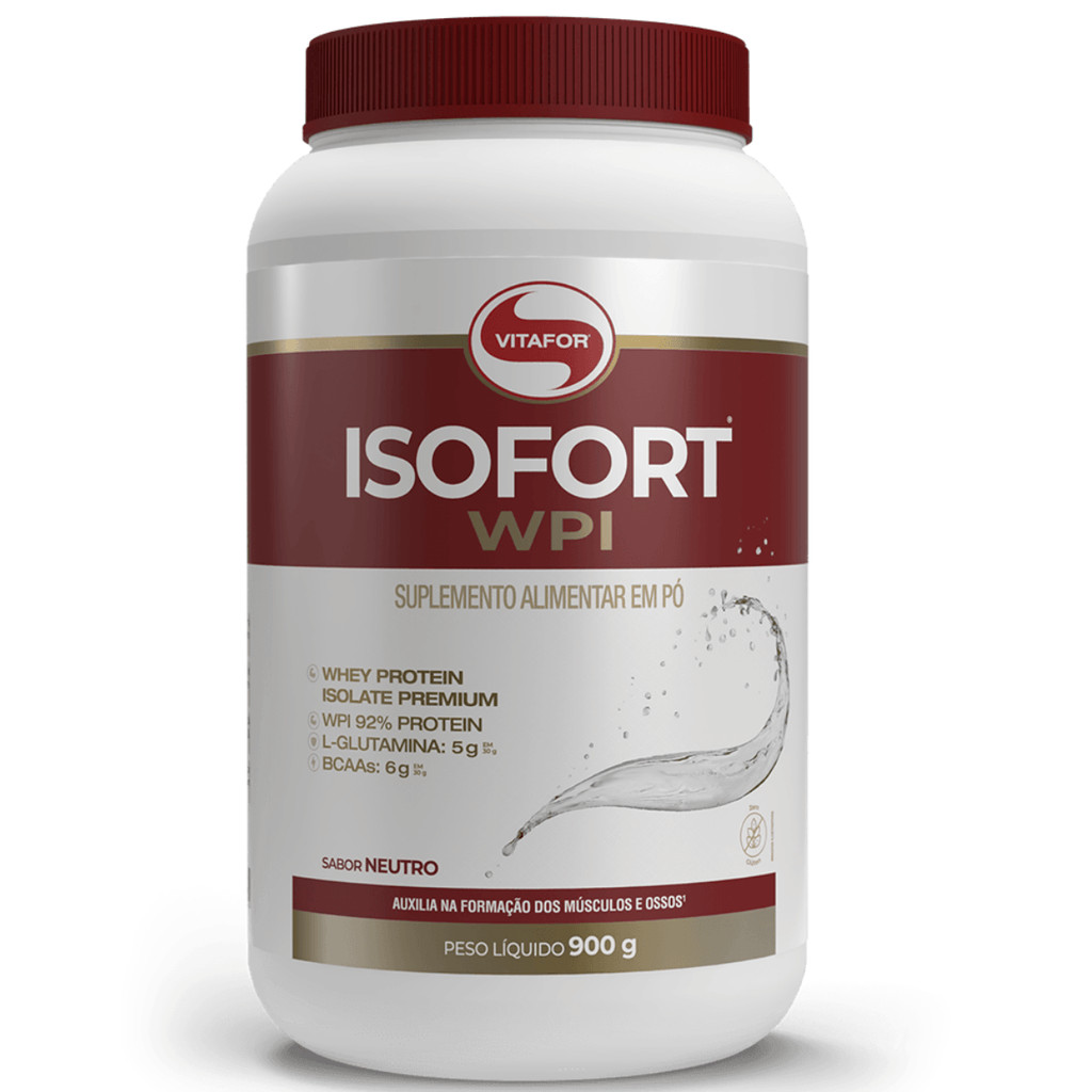 Whey Protein Isofort Pote 900g Vitafor em Oferta na Shopee