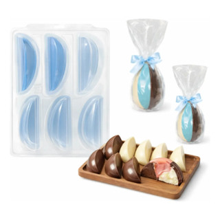 Forma Ovo de Páscoa Fatias Acetato e Silicone Molde Reutilizável em Oferta na Shopee