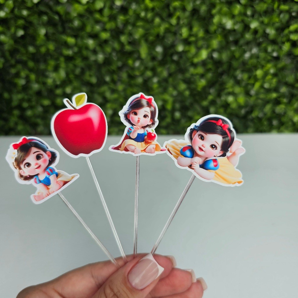 Topper Tag para Docinhos BRANCA DE NEVE CUTE BABY - Personalizados - Festa infantil - Aniversário