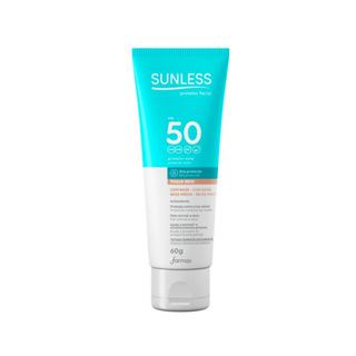 Protetor Solar Facial Com Cor Sunless FPS 50 60g - Bege Médio em Oferta na Shopee