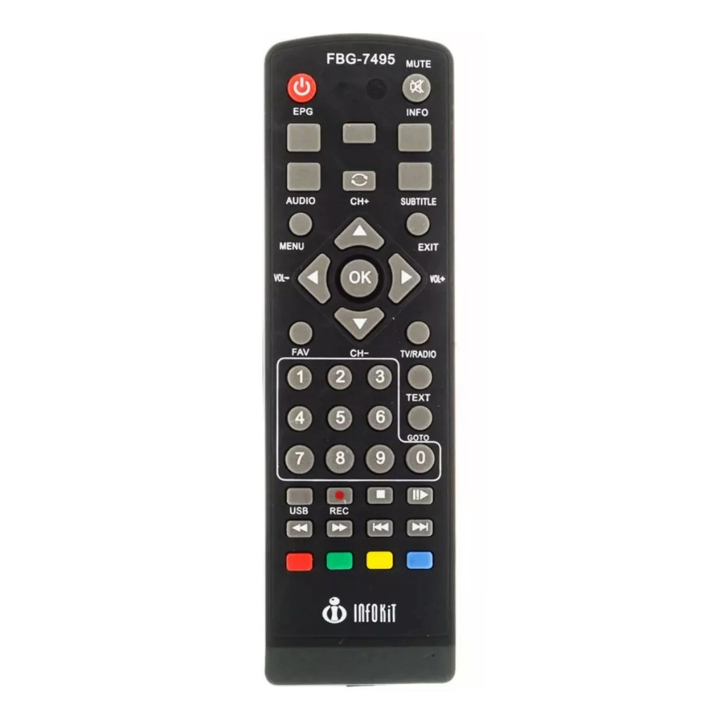 Controle Remoto Conversor Infokit Digital FBG 7495 LE 7495